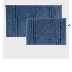 Blue Bath Mat Set